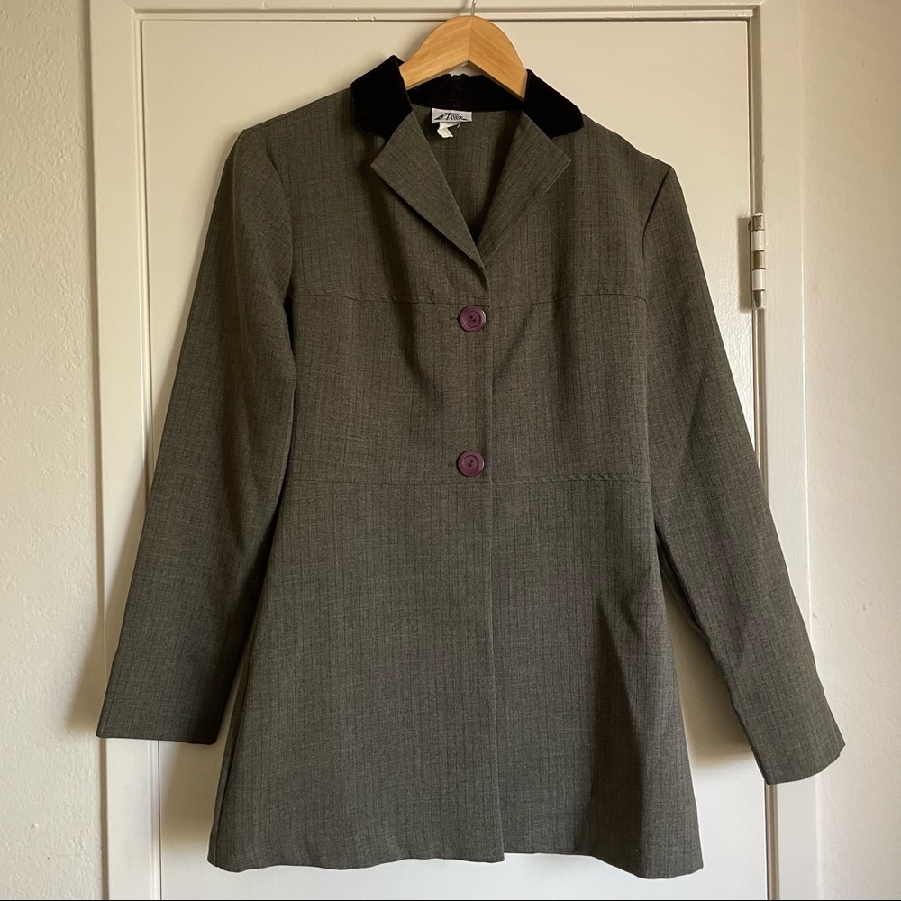 the coolest blazer with a velvet finish